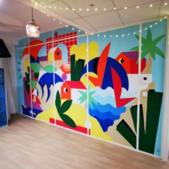 fresque personnalisée bureau