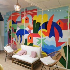 fresque personnalisée bureau